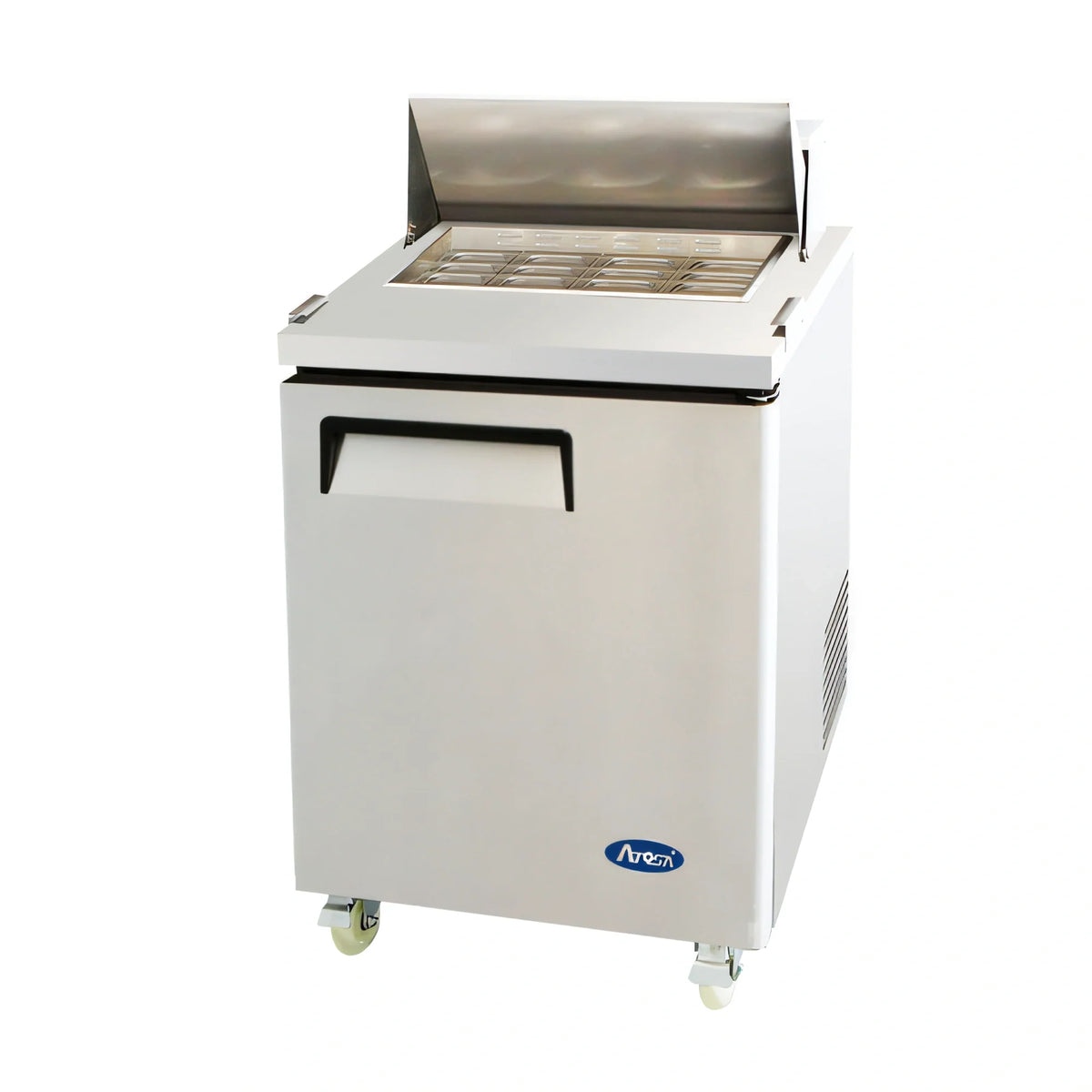 Atosa MSF8305GR 27-1/2-Inch 1-Section Mega Top Sandwich/Salad Prep Table Refrigerator, 12 1/6 Pans