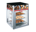 Hatco Flav-R-Savor® FSD-2X 2-Door Countertop Hot Food Holding and Display Cabinet with Stationary 3-Tier Pan Rack, LED Lighting, 120V