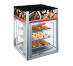 Hatco Flav-R-Savor® FSD-2X 2-Door Countertop Hot Food Holding and Display Cabinet with Stationary 3-Tier Pan Rack, LED Lighting, 120V