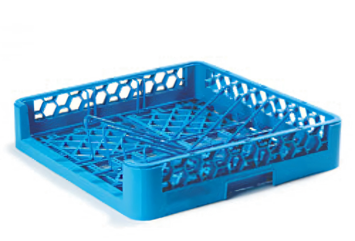 CFS Brands OptiClean RSP14 Full-Size Dishwasher Bakery Tray/Sheet Pan Rack, Open End, Blue Case of 3