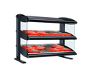 Hatco Spot On® HZMH-30D Countertop Dual-Shelf Heated Zone Merchandiser, Thermostatic Infrared Heat, LED Lighting, Designer Black