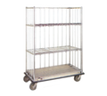 Metro Super Erecta CLTS2460C Convertible Linen Truck, Open Wire, 3-Sided Top Frame, 60"W x 24"D x 70"H, Chrome