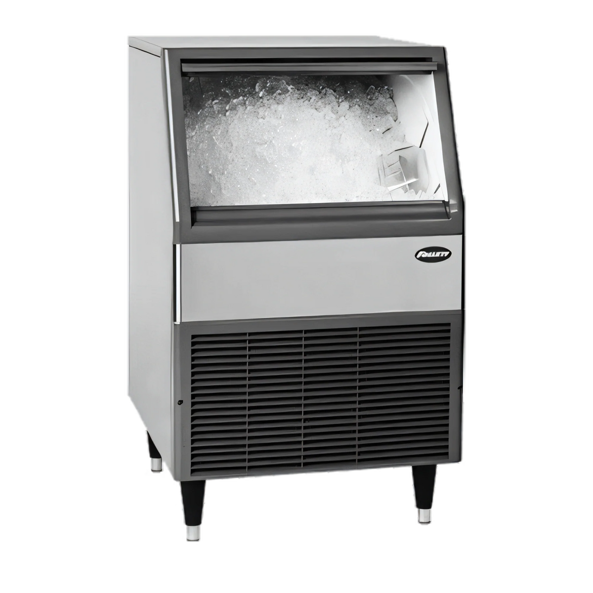 Follett UFE414A80 Integrated Flake Ice Machine, 425 lb/24 hr, 75 lb Bin, Air-Cooled, Stainless Steel