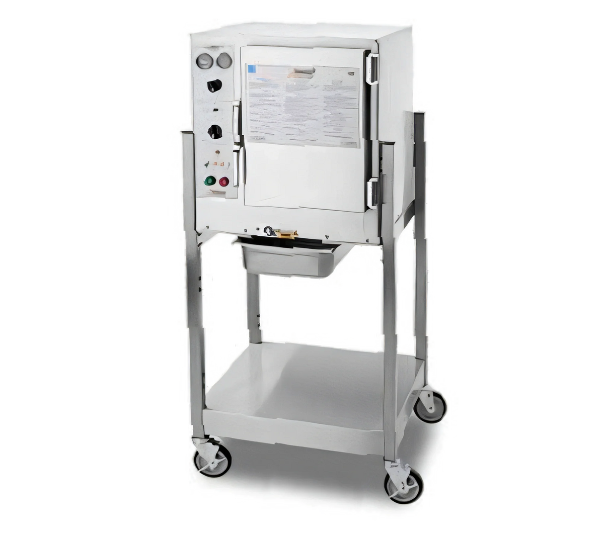 AccuTemp Steam'N'Hold S62401D060 SGL Boilerless Convection Steamer, Floor Model with Stand, 1 Compartment, 6-Pan, Mechanical Timer