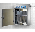 Edlund KSUV-18 UV Knife Sterilizer Cabinet, Stainless Steel, Countertop, 12-Knife Capacity, Mechanical Timer