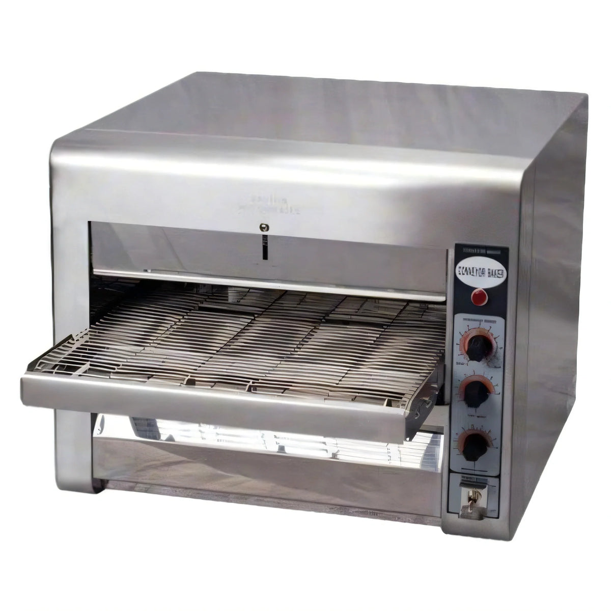 DoughXpress BakeryXpress DXP-CB001 14-Inch Countertop Electric Conveyor Baker, Single-Deck, Variable-Speed, 220/240V