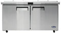 Atosa MSF8307GR-NTCV Two-Section Mega Top Sandwich/Salad Prep Table Refrigerator, 24-Pan, 60-1/5-Inch Wide