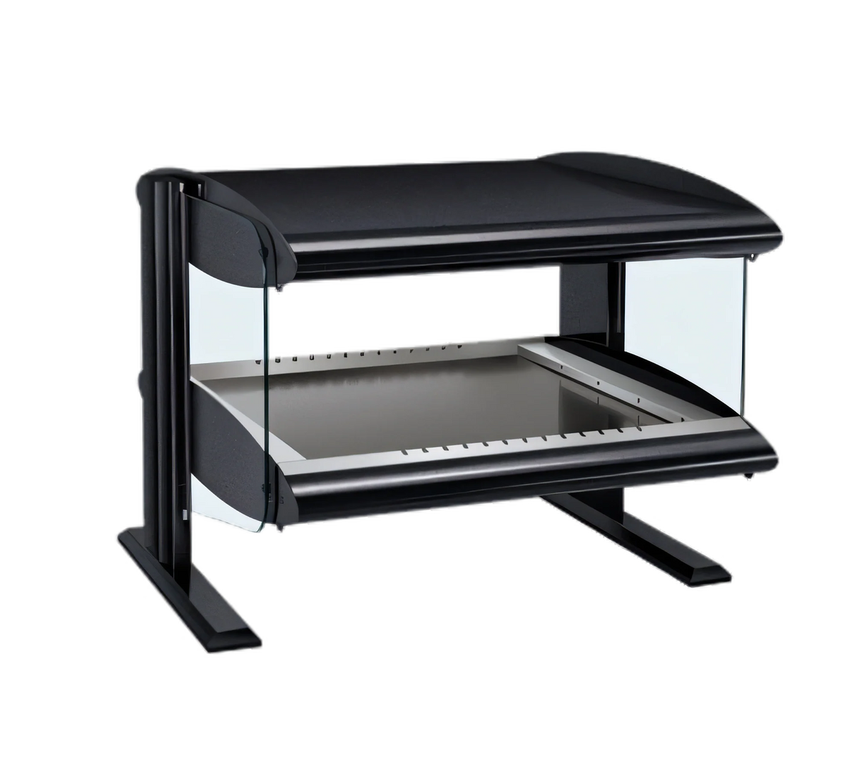 Hatco Spot On® HZMH-36 40-Inch Horizontal Countertop Heated Zone Merchandiser, 1 Shelf, 4 Zones, Infrared Heat, LED Lighting