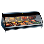 Alto-Shaam Halo Heat ED3-72 72-Inch Countertop Full-Service Heated Display Case with Curved Glass, Dual Heat Zones, LED Lighting