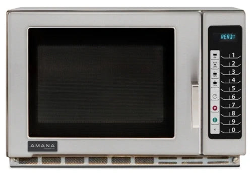 ACP Amana® Commercial RFS18TS Countertop Commercial Microwave Oven, 1.2 Cu. Ft., 1800 Watts, Medium Duty, 100 Programmable Settings