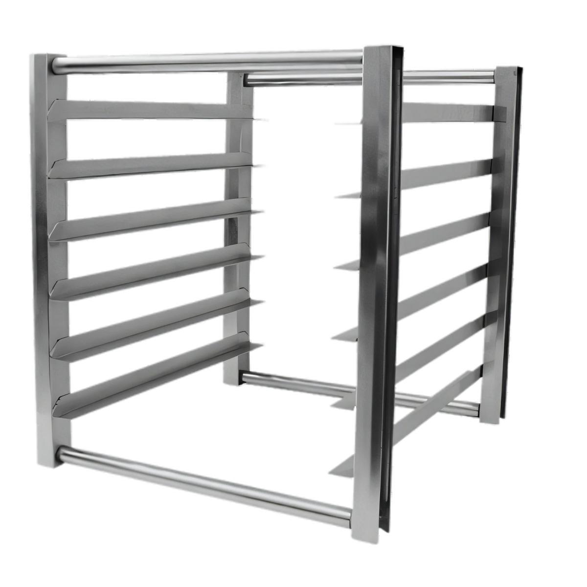 Turbo Air TSP-2224 Half-Size Stainless Steel Pan Rack, 6-Pan Capacity, 18 x 26 Inch Pans, for Pizza Prep and Solid Door Refrigerators/Freezers