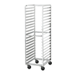 Advance Tabco CFL20 Front-Load Aluminum Roll-In Oven Rack, 20-Pan Capacity, 18 x 26-Inch Pans, 4-Inch Casters