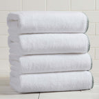 Cotton Border-Stitched 6-Piece Towel Set - Valery Collection
