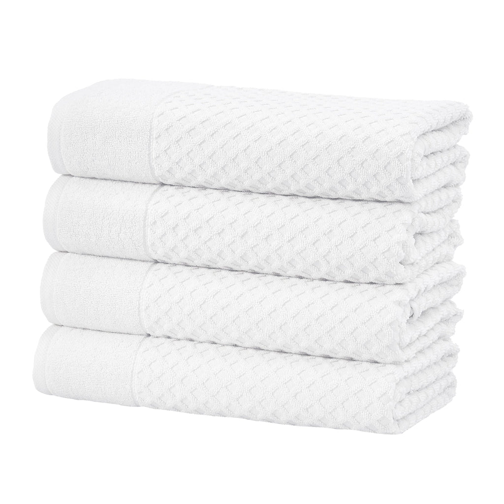 Cotton Diamond Waffle Weave Bath Towel Set - Grayson Collection