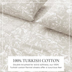 Turkish Cotton Flannel Sheet Set - Elevated Holiday Collection