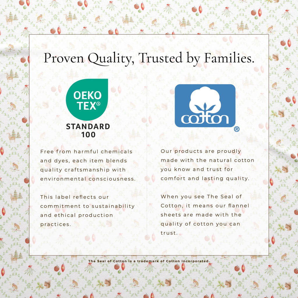 Turkish Cotton Flannel Sheet Set - Elevated Holiday Collection