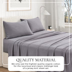 100% Organic Cotton Jersey Knit Sheets