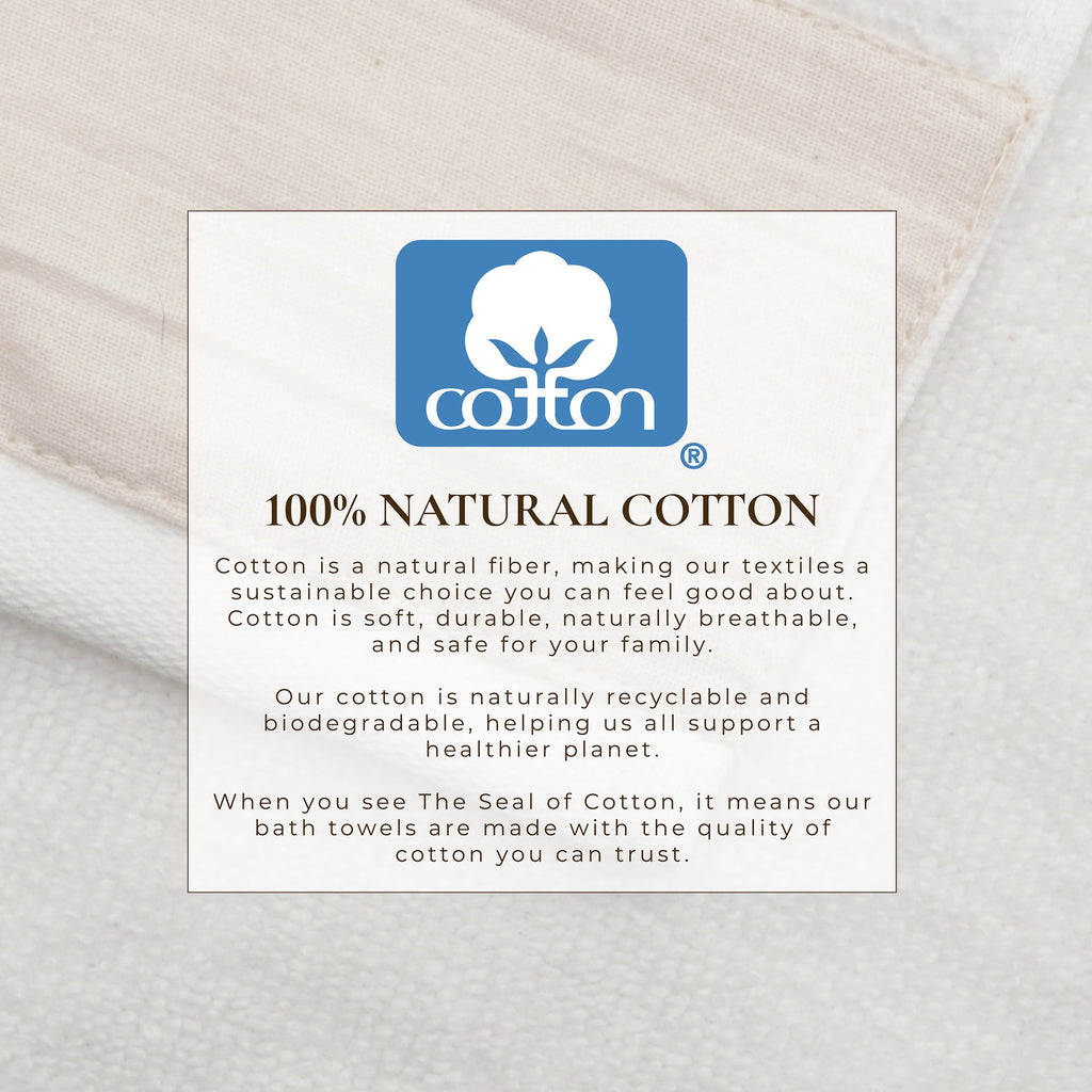 Cotton Linen-Like Border 6-Piece Towel Set - Priya Collection