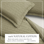100% Cotton Honeycomb Waffle Duvet Set - Mattea Collection