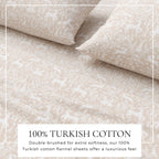 Turkish Cotton Flannel Sheet Set - Elevated Holiday Collection